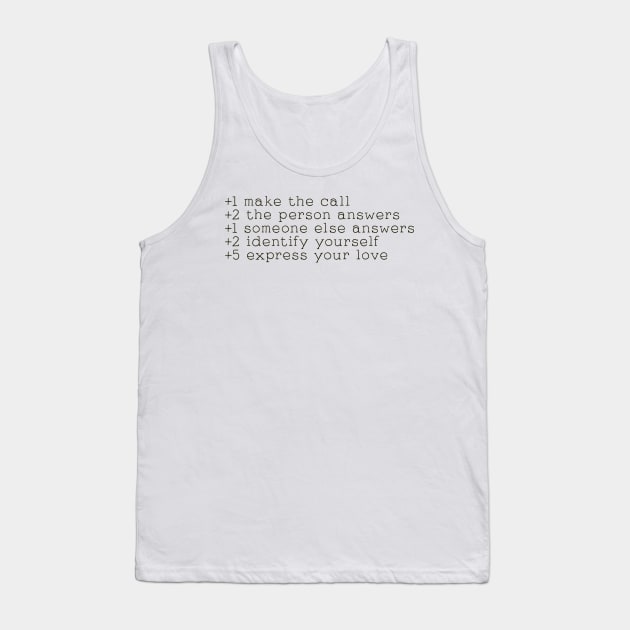 The boys in the band telephone game points Tank Top by tziggles